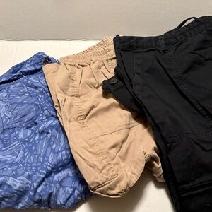 Plus size 24 Cargo Capris 3 pairs